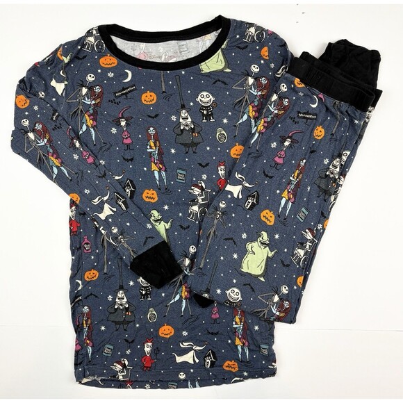 Little Sleepies Disney Jack Skellington & Friends NBC 2 Piece Long Sleeve 12-14 - Picture 1 of 6